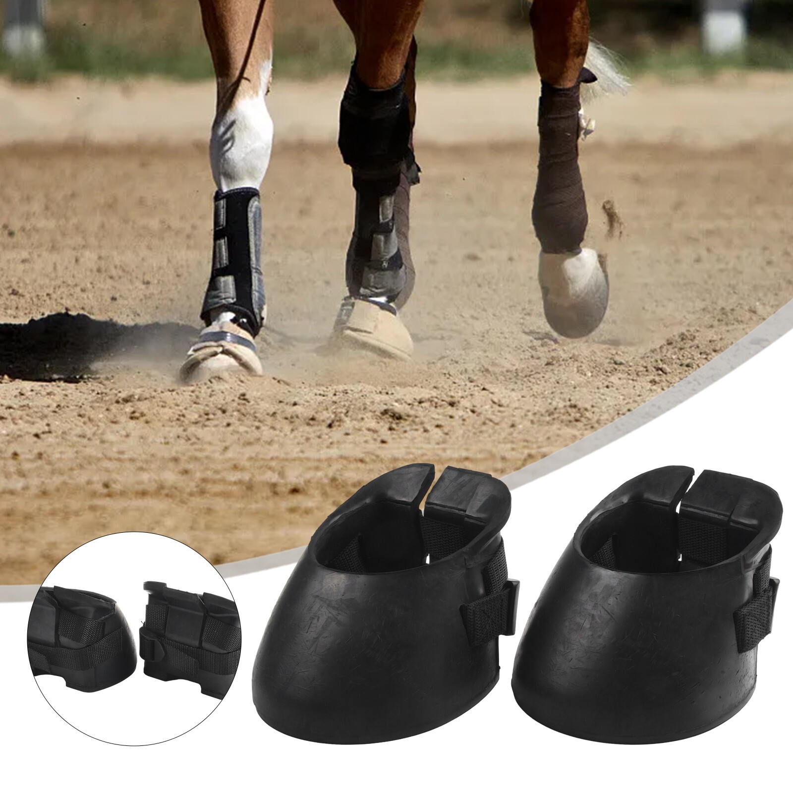 Non Slip Hoof Protection Shoes for Horse Durable and Functional (2pcs