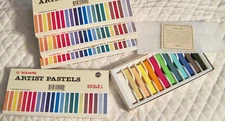 Vintage SMi Artist Pastels 12 Square Assorted Colors - NEVER USED