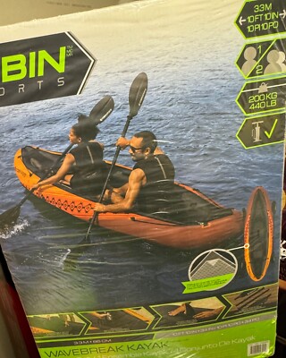 Brand New Tobin Sports Wavebreak Inflatable 2-Person Kayak Brand New Tobin Sports Wavebreak Inflatable 2-Person Kayak