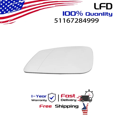 New Heated Driver's Left Side Mirror Glass fit for BMW 320i 13-19 328d 2014-2018