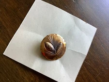 Stuart Nye Mid Century Round Copper Pinecone Pin
