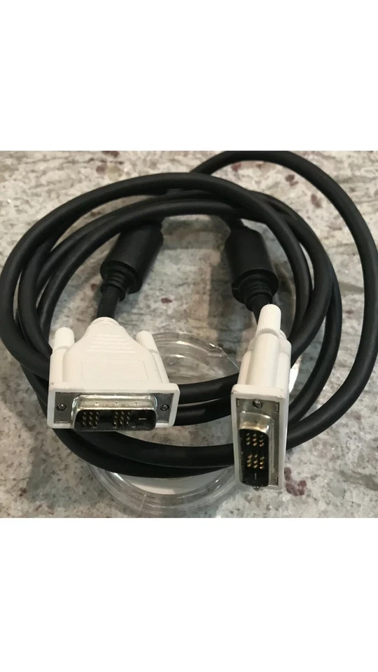 HOTRON 20276 DVI to DVI Cable Gold Plated Monitor Cable Adapters 6 Feet Black - Image 3 of 3