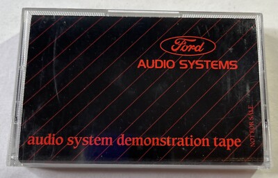 Original 1987 Ford Audio System Demonstration Cassette Tape
