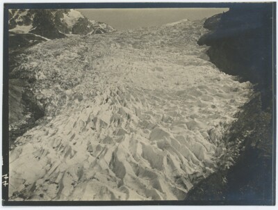 (Haute-Savoie). Glacier des Bossons, Chamonix-Mont-Blanc. Berge. um 1900.