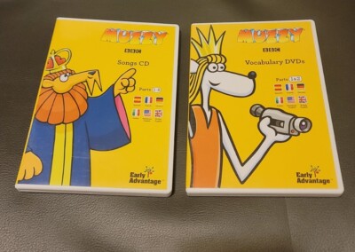 BBC Muzzy Vocabulary Parts 1 & 2 And Songs CD Part 1-6 Early Advantage DVD Discs