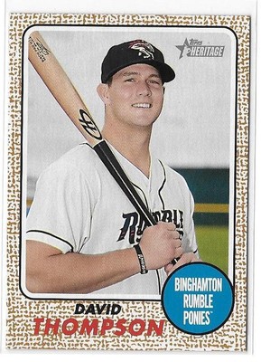 2017 TOPPS HERITAGE MINORS - DAVID THOMPSON
