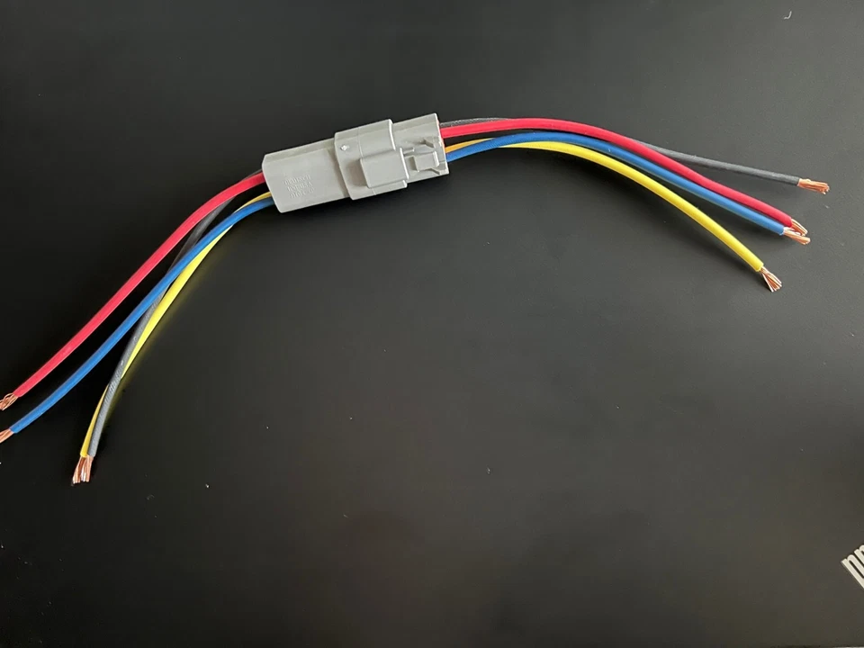 14 AWG Assembled Deutsch 4 Pin waterproof connector 6" wire  - Image 4 of 4