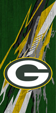 Set of Two Green Bay Packers Cornhole Board Wraps