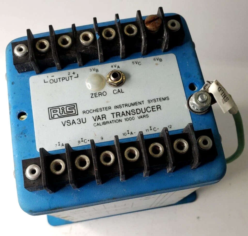 ROCHESTER INSTRUMENT SYSTEMS VAR TRANSDUCER VSA3U-Z INPUT: 85-150VAC/0-5A - Image 3 of 4