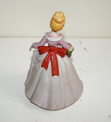 Musical Ceramic Lady with Basket Music Box - Picture 6 of 8