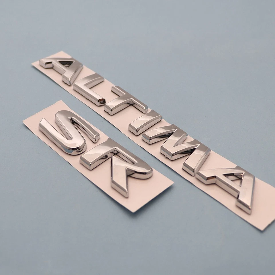 3D Rear Tailgate Emblems For Nissan ALTIMA SR Letters Replacement Badges Chrome - Изображение 2 из 4