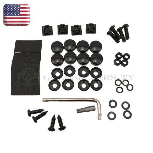 42pcs Anti Theft Car License Fasteners Kit Screws Stainless Steel Bolts Caps - Bild 4 von 9