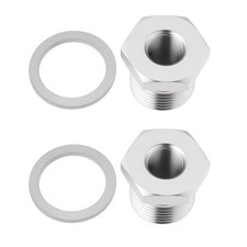 Create idea 2 St&uuml;ck M18x1,5 auf M12x1,25 Reduzierst&uuml;ck 304