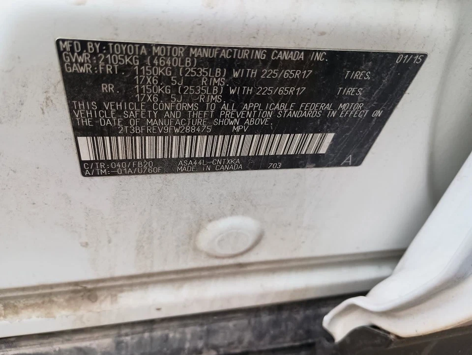 Rear Spoiler Fits 13-18 RAV4 470747 Foto 4 de 4