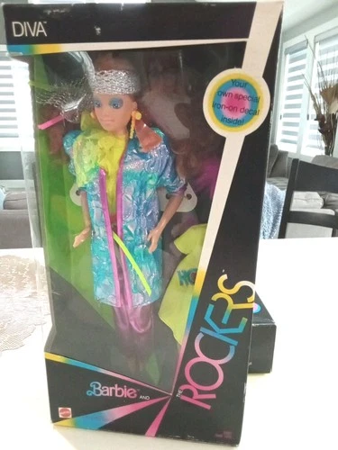 Barbie Doll Rockers Diva Vintage Red Hair 1985 New In Original Box