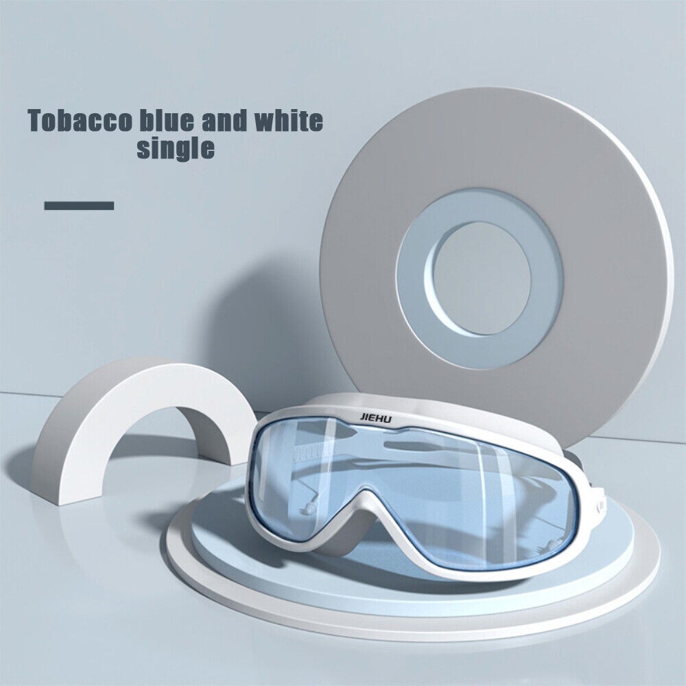 Swim Goggles Anti-Fog Wide View Swimming Goggles Adjustable for Adult Women Men