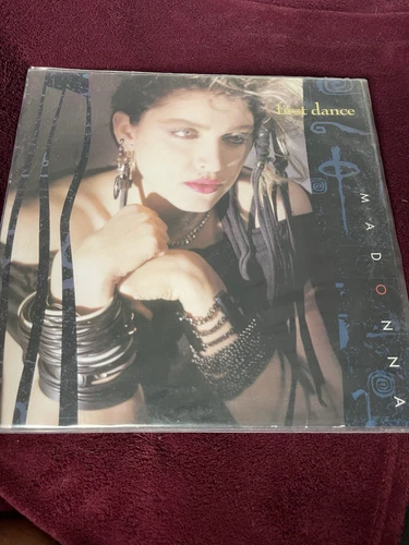 MADONNA - FIRST DANCE- BLUE VINYL LP 12" RARE