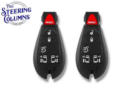 08-17 Jeep Dodge VW Fobik Remote Key Fob 6-Btn FCC: IYZ-C01C (2 Pack)
