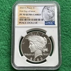 2023 S Peace Proof Silver Dollar - NGC FDOI PF 70 Ultra Cameo - Beautiful!!
