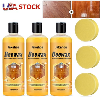 #ad #ad 3× Natural Bee Wax Furniture Polish Spray w Tool Micro Molecularized Beeswax US $10.39