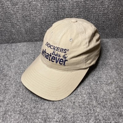 Dockers Hat Cap Strap Back One Size Khaki Embroidered Whatever Mens Dad