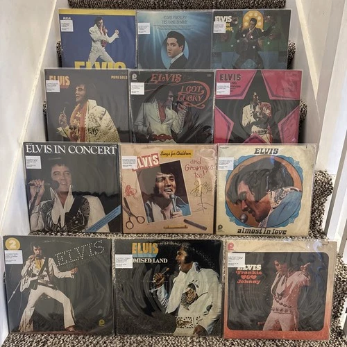 Elvis Presley Vinyl Lp Record Lot Of 12 Collection Ultrasonic Cleaned & Graded