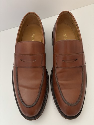 Jones Bootmaker Titus Spartacus Hand Crafted Leather Penny Loafer Shoes Men’s 10