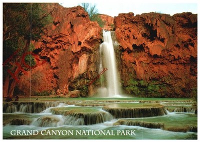Postkarte__Grand Canyon Nationalpark, Arizona, Emerald Waters of Havasu Falls