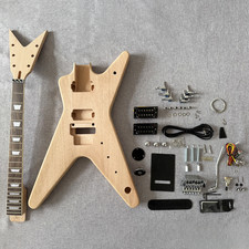 DIY Dean Electric Guitar 6 String Kit Mahogany Body Rosewood Fretboard