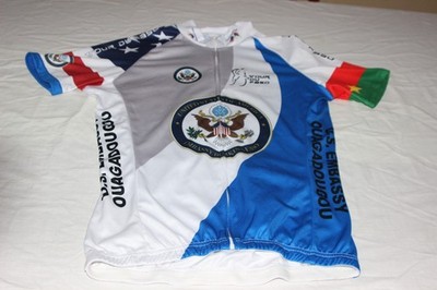 Seltenheit - Trikot Tour du Faso - U.S. Embassy Ouagadougou - Größe S