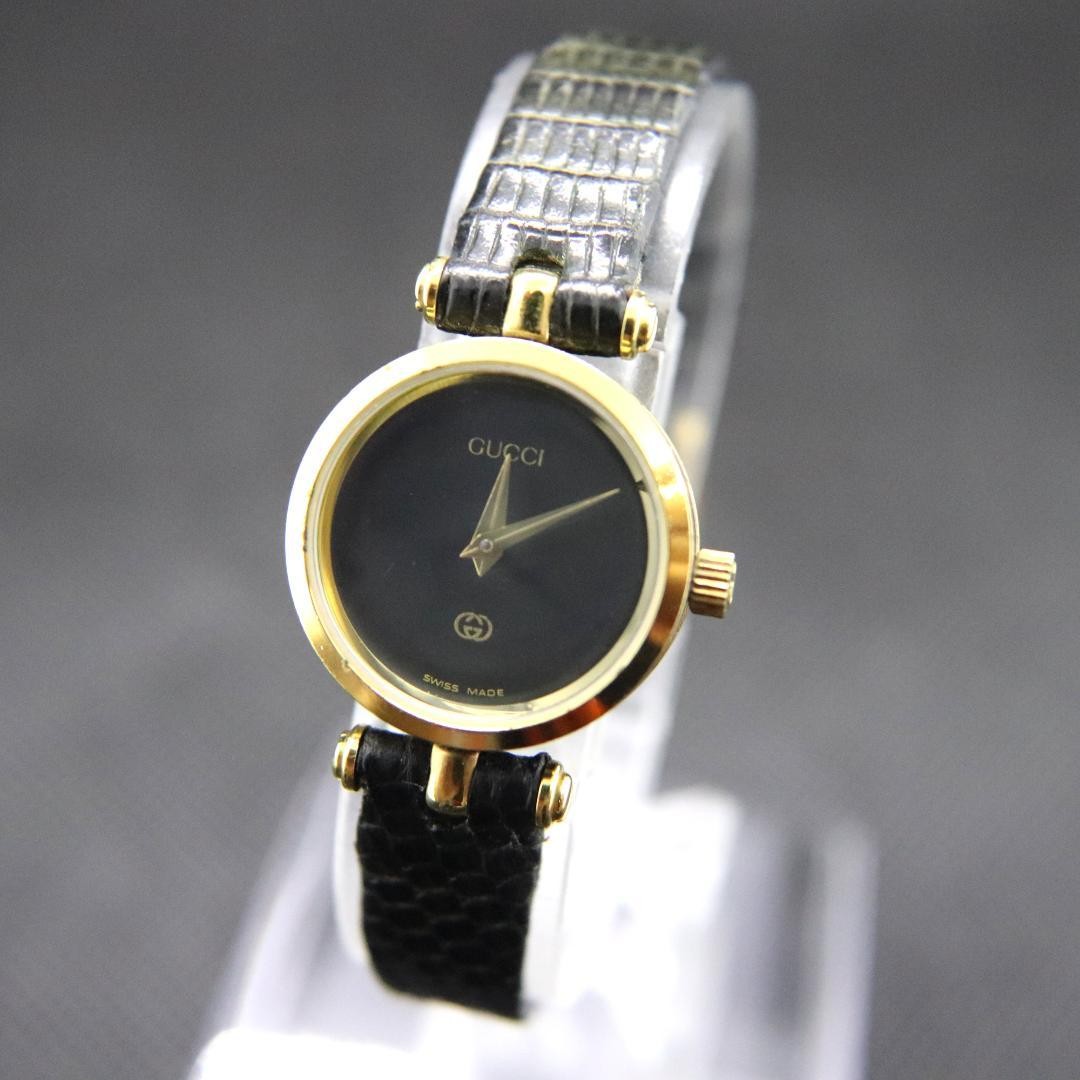 グッチ　ブラックライン　腕時計　黒　ビンテージ　レディース　21ｍｍ　クオーツ グッチ 時計 レディース G-タイムレス YA126581A ブラック
