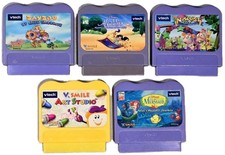 VTech VSmile Cartridges x 5 Aladdin Little Me...