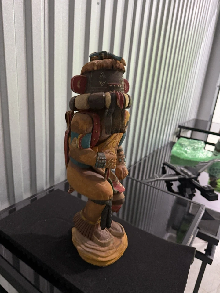 Muñeca Kachina - Ligeramente Dañada De Colección Hecha a Mano Nativa Americana Foto 2 de 4