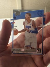 Paul Reed RC CLEAR BACKGROUND 2020-21 Clearly Donruss Base Rated Rookie 59 76ers