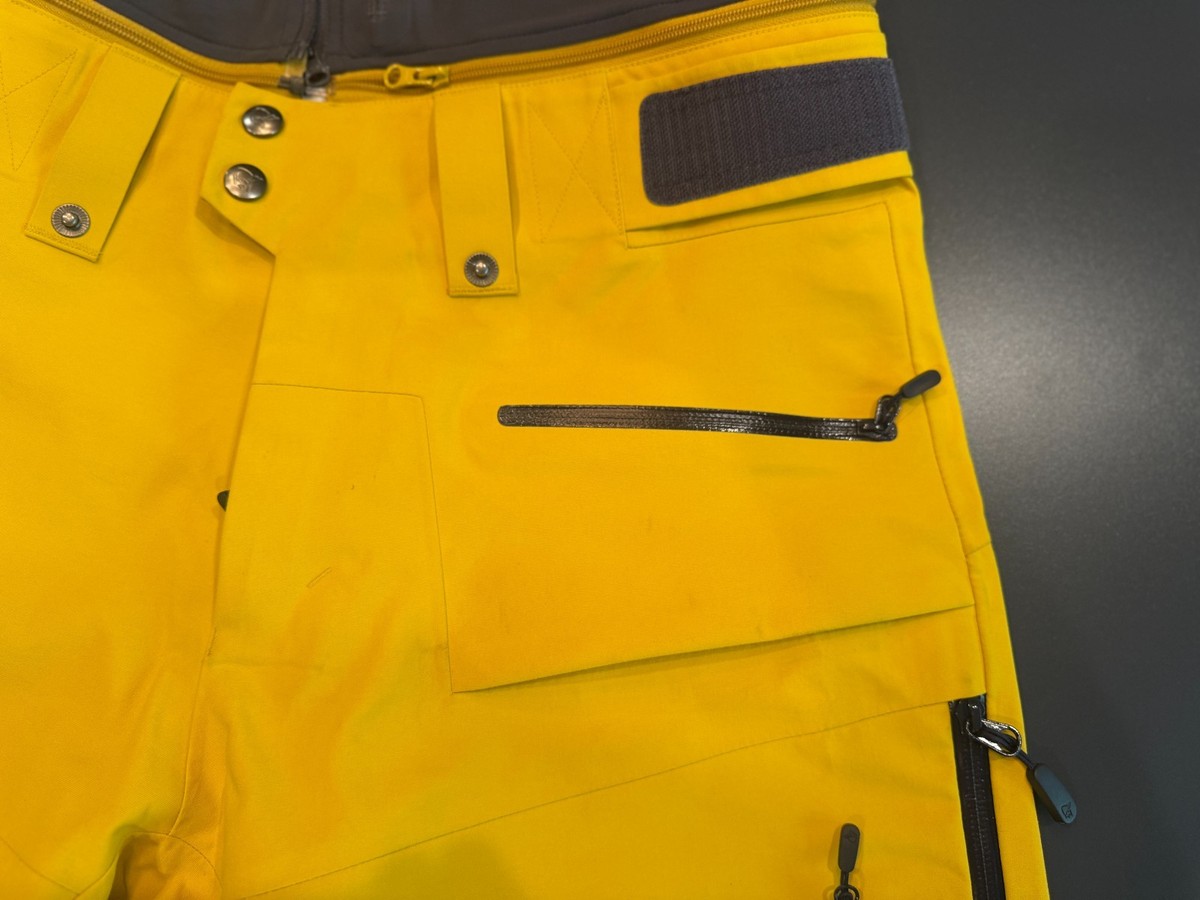 Men's Norrona Lofoten GoreTex Pro Ski Pants Eldorado Yellow Sz M