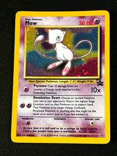 Mew 9 Holo Promo Wizards Black Star Promos Pokemon English LP Swirl Card on eBay