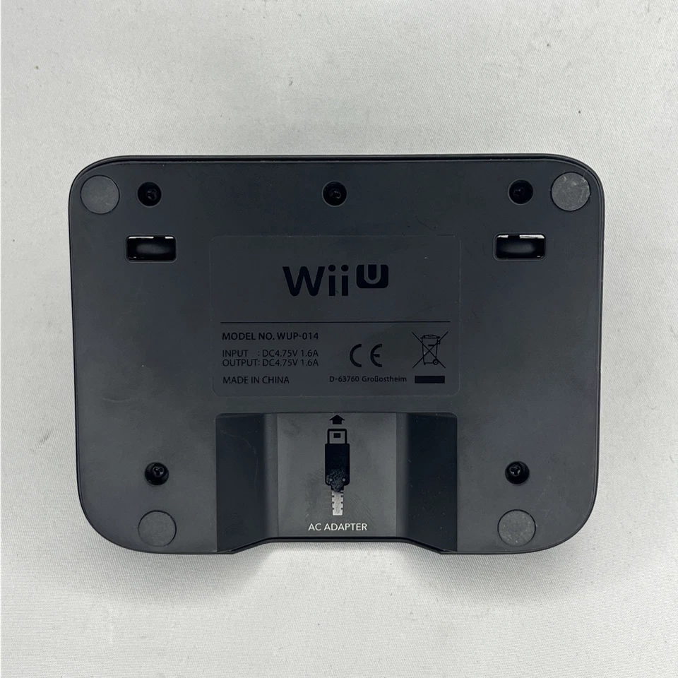 Genuine OEM Nintendo Wii U Gamepad Black Charge Dock Cradle WUP-014 Tested - Image 3 of 4