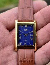 Seiko Tank Slim GL22 Quartz Blue Dial