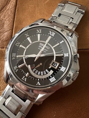 Seiko Premier Kinetic Herrenuhr 5M54-0AA0 geprüft echt