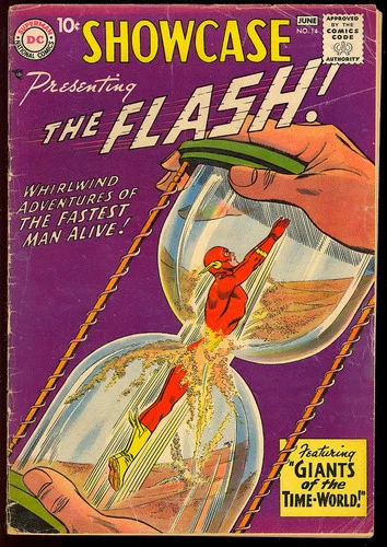 Showcase #14 (The Flash) Nice Silver Age Superhero Vintage DC Comic 1958 GD-VG