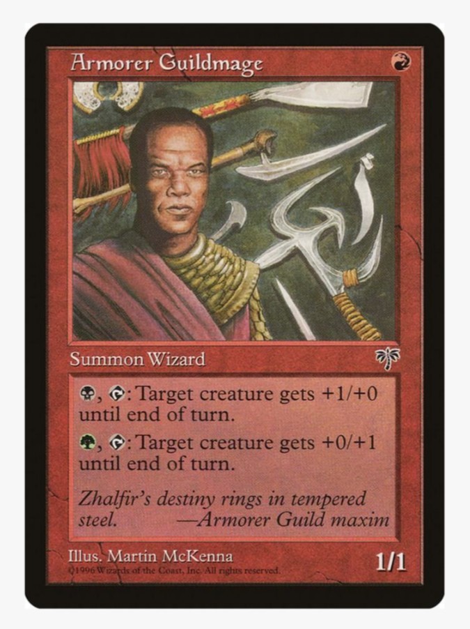 Armorer Guildmage | MTG Mirage MIR | EDH Premodern Gruul Old Frame Vintage | MP