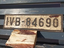 Altes Kennzeichen Nummernschild LKW Traktor Bus Vorkrieg Oldtimer Wertheim 