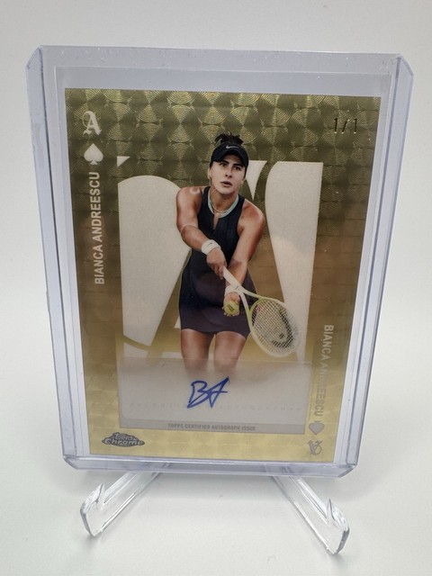 2025 Topps Chrome Tennis Bianca Andreescu Aces Auto Superfractor 1/1 #AA-BA