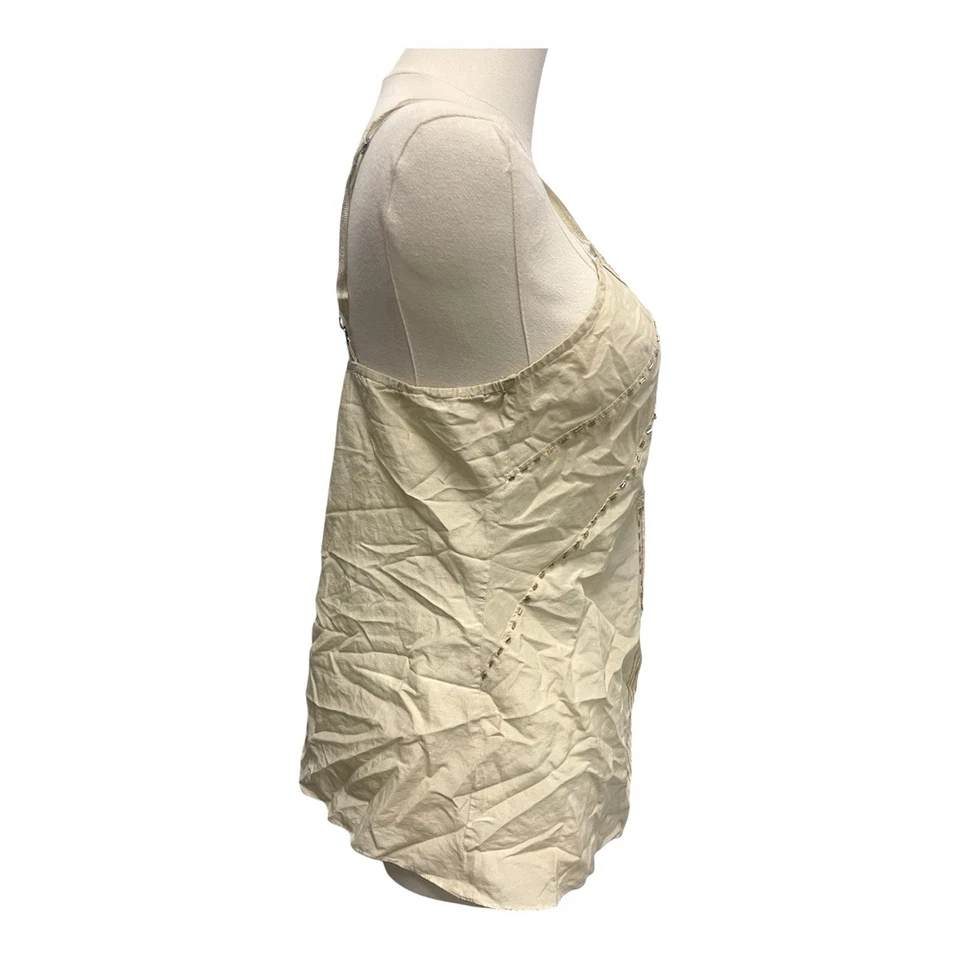 Camisola vintage de seda de algodón con cuentas Abercrombie & Fitch talla MEDIANA Y2K hada de los 90 Foto 3 de 4