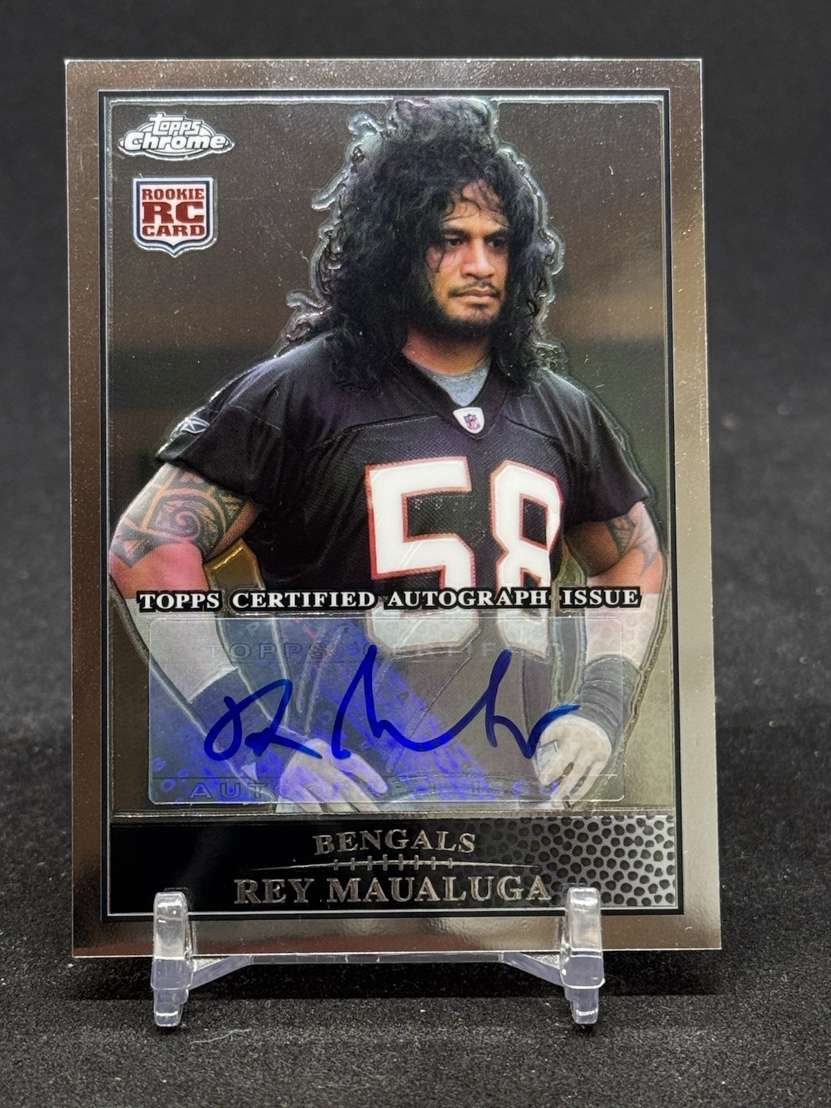 Rey Maualuga Topps Chrome #TC166 Autograph