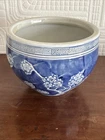 Beautiful Vintage Chinese Blue & White Prunus Pattern Planter