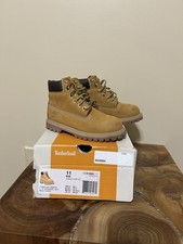 Timberland Premium 6-Inch Waterproof Boots Wheat Nubuck. Size 11 New youth