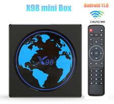 X98 mini Amlogic S905W2 TV Box Android 11 4G 32G/64G Support AV1 Wifi BT TV Box