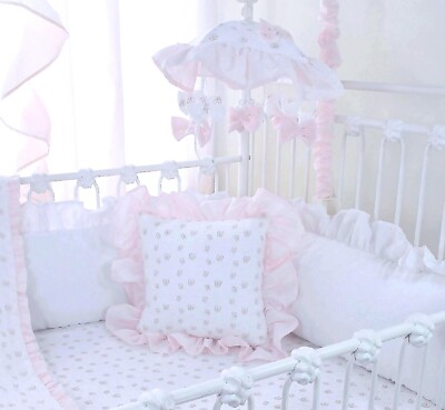 Butterfly Pink Crib Sheet
