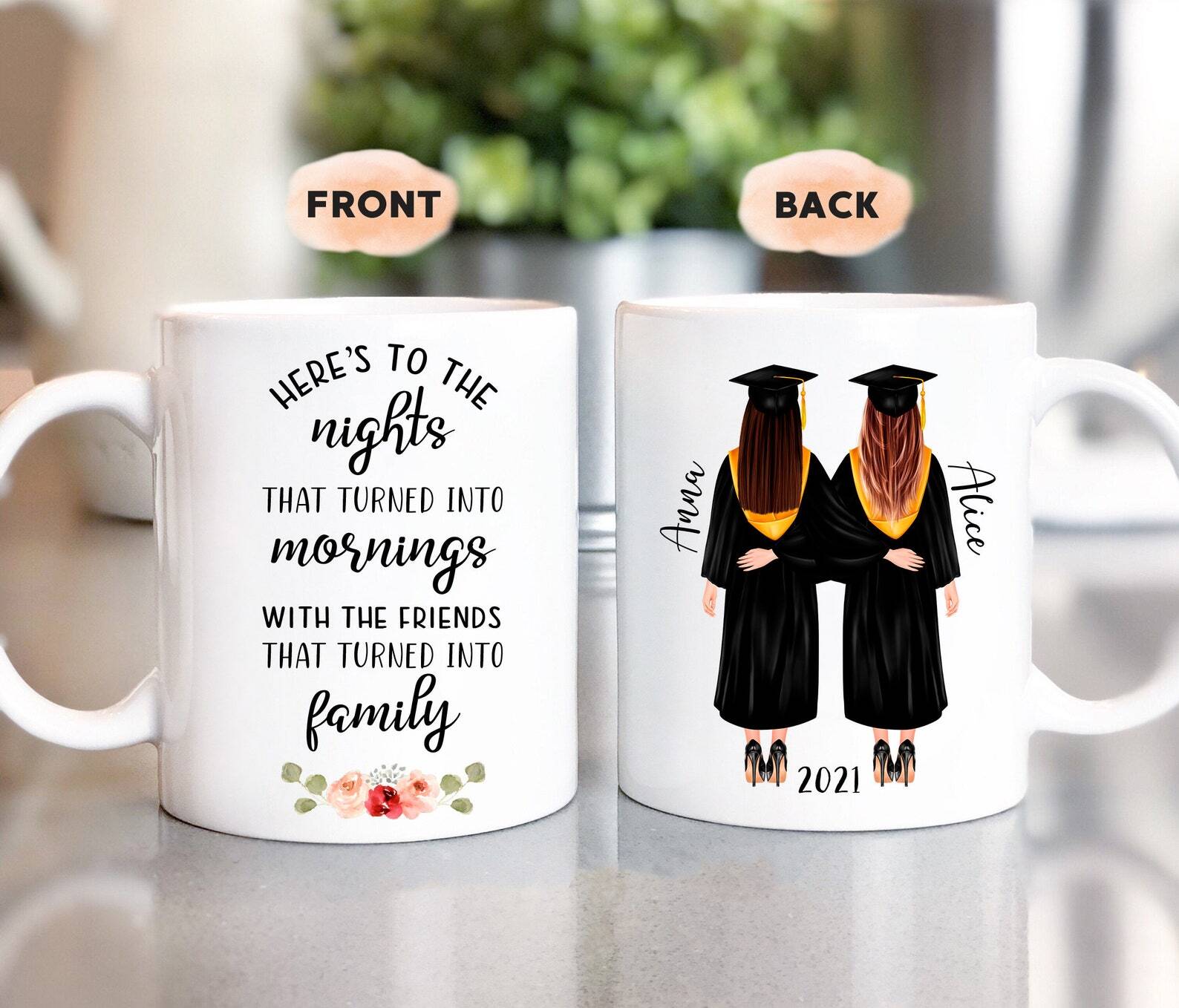 Custom Friends Graduation Mug For Friends Graduation Gift For Girls Mug They